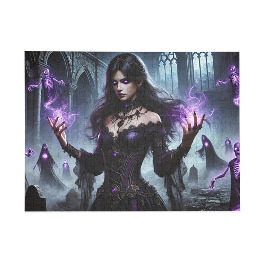 Mystical Gothic Puzzle | Fantasy Art Jigsaw | 1000 Piece Puzzle for Adults | Dark Decor, Halloween Gift, Home Activity, Halloween Puzzle