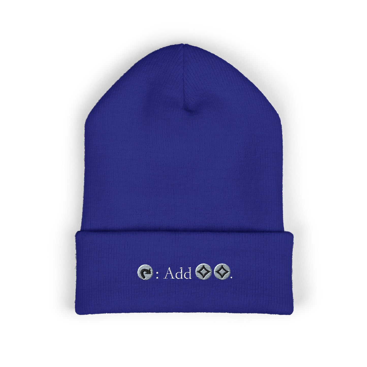 Embroidered Classic Cuffed Beanie - Trendy Winter Accessory