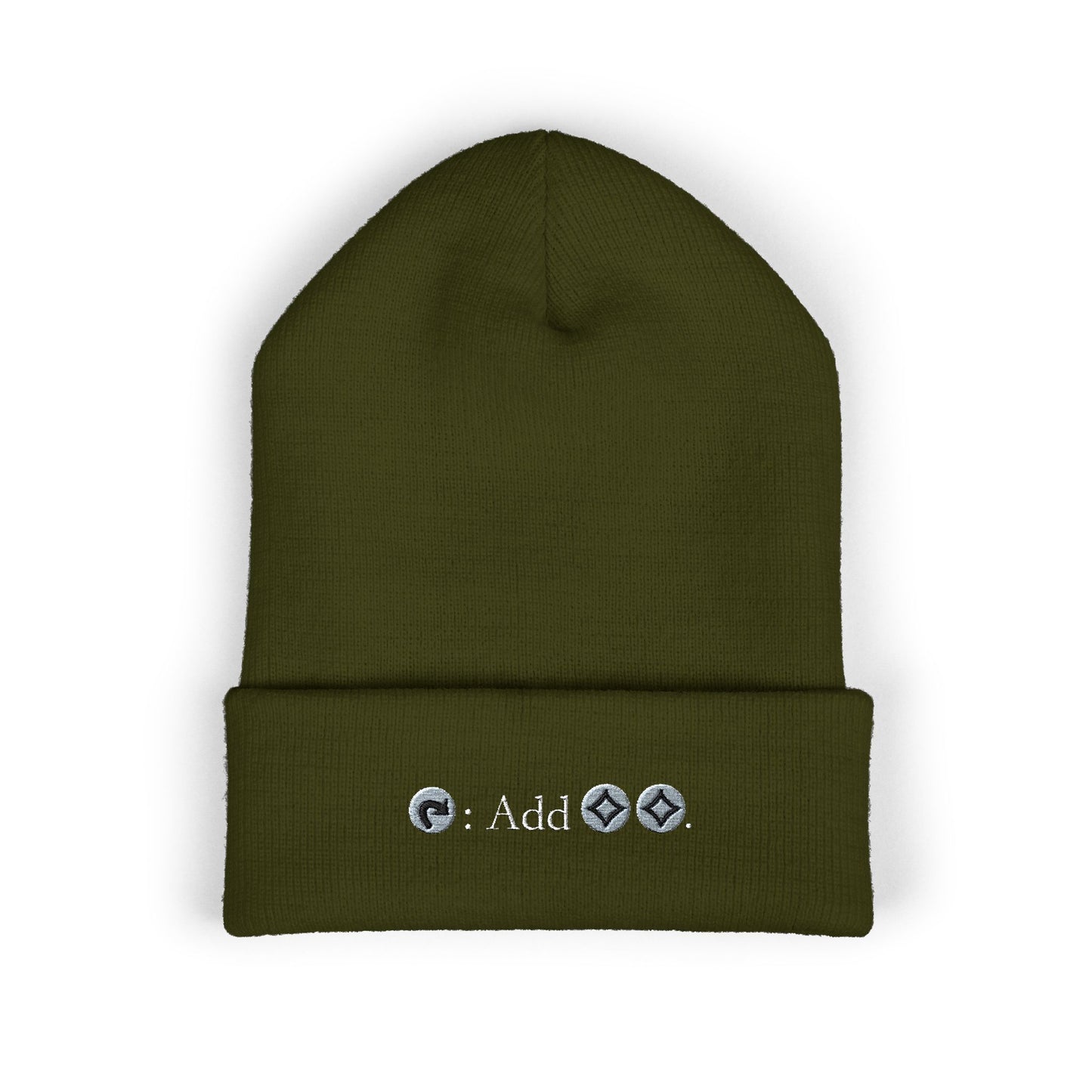 Embroidered Classic Cuffed Beanie - Trendy Winter Accessory