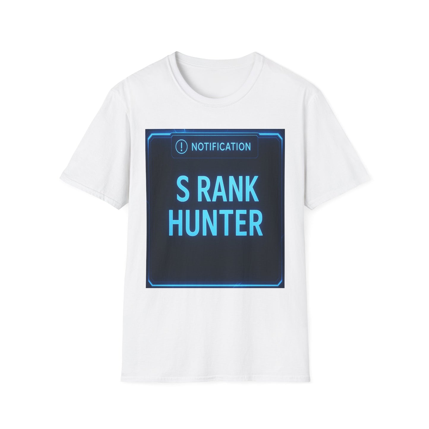 S Rank Hunter T-Shirt - Unisex Softstyle Gaming Tee, Perfect for Gamers and Celebrating Achievements