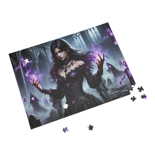 Mystical Gothic Puzzle | Fantasy Art Jigsaw | 1000 Piece Puzzle for Adults | Dark Decor, Halloween Gift, Home Activity, Halloween Puzzle