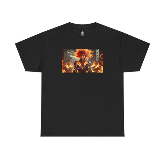 Inferno Vibe Unisex Heavy Cotton Tee - Bold Graphic Design for Everyday Wear