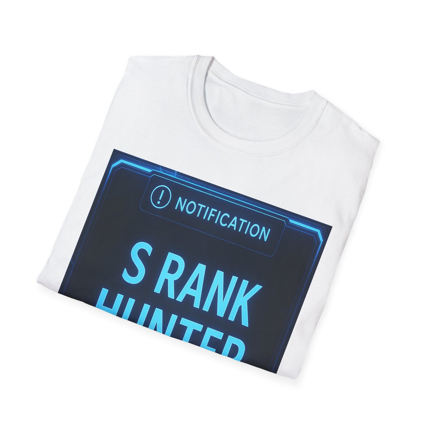 S Rank Hunter T-Shirt - Unisex Softstyle Gaming Tee, Perfect for Gamers and Celebrating Achievements