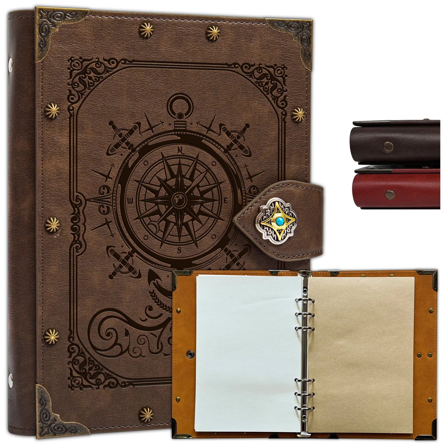 DND Notebook Journal Refillable Binder - Story Forge 400 Pages (200 Sheets) for Dungeons and Dragons Accessories Gift,Men or Wom