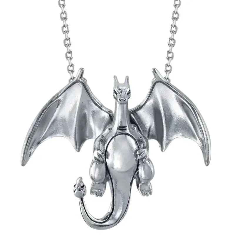 Pokemon Necklace Pendant 925 Silver Cartoon Animation Jewelry Accessories Niche Design Light Luxury Fashion Couple Trend Crafts