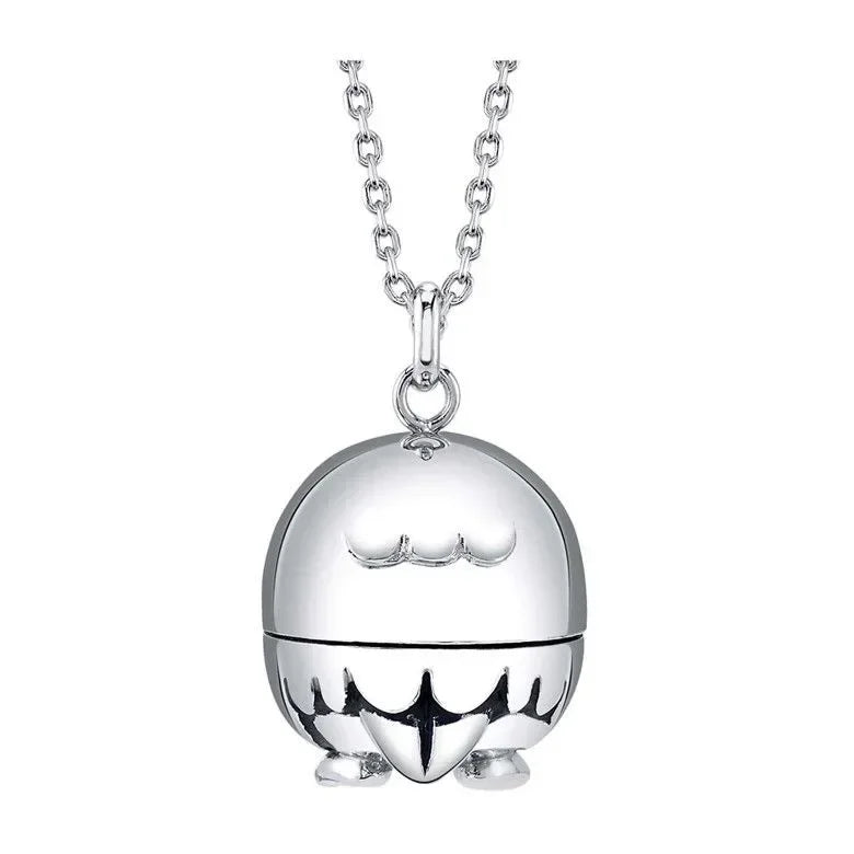 Pokemon Necklace Pendant 925 Silver Cartoon Animation Jewelry Accessories Niche Design Light Luxury Fashion Couple Trend Crafts