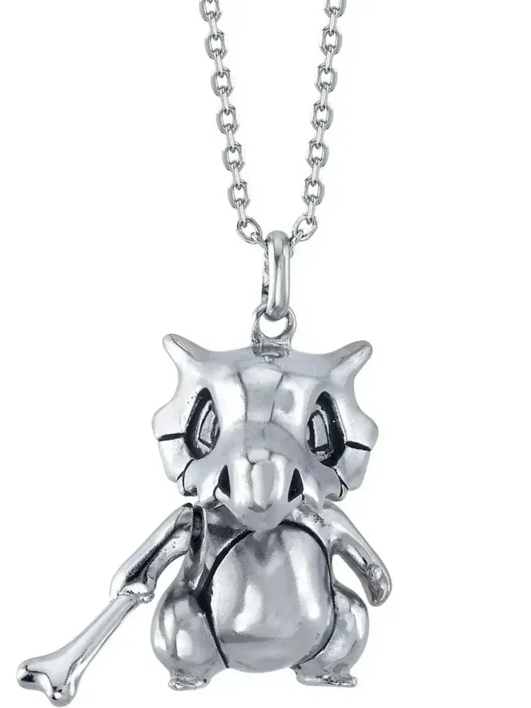 Pokemon Necklace Pendant 925 Silver Cartoon Animation Jewelry Accessories Niche Design Light Luxury Fashion Couple Trend Crafts