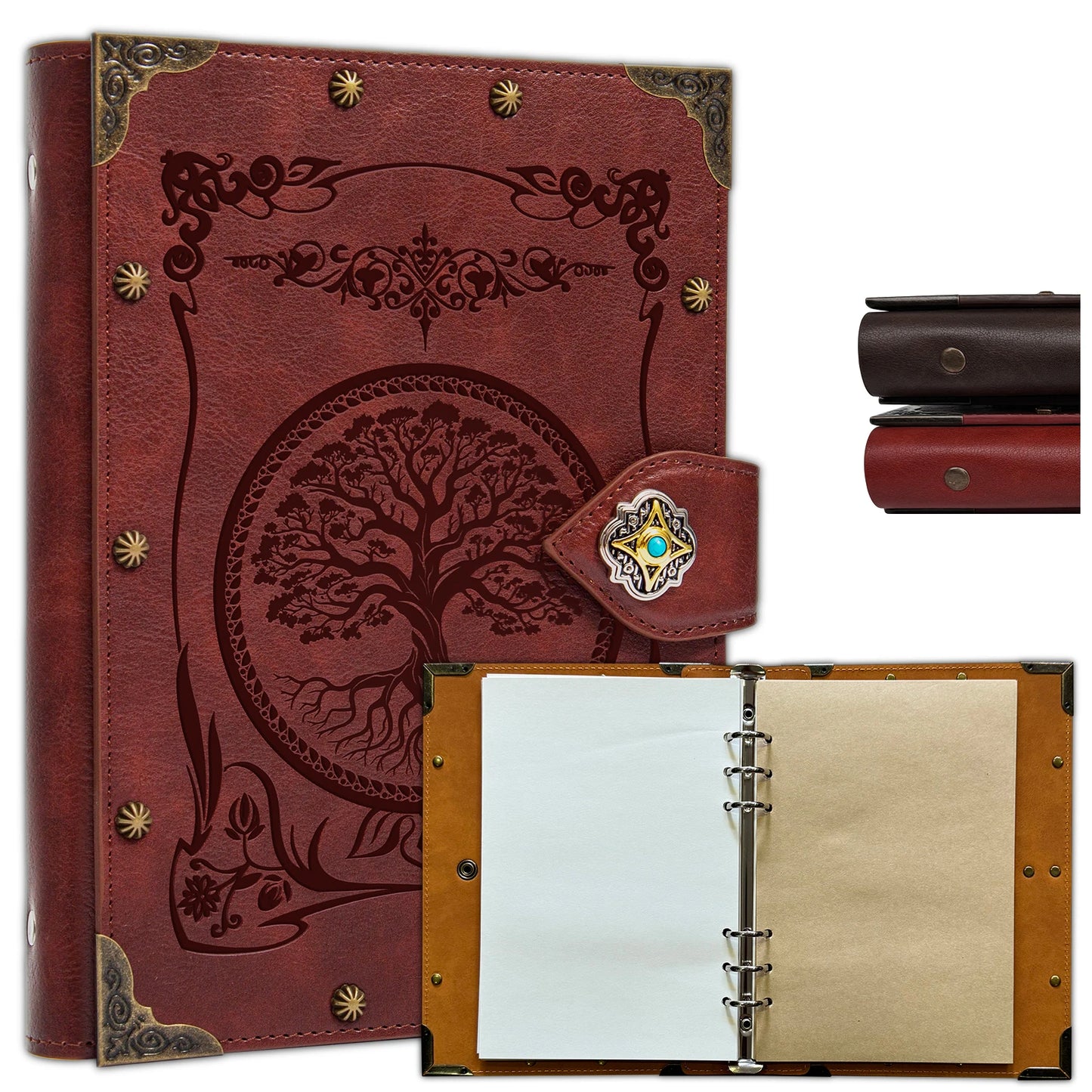 DND Notebook Journal Refillable Binder - Story Forge 400 Pages (200 Sheets) for Dungeons and Dragons Accessories Gift,Men or Wom