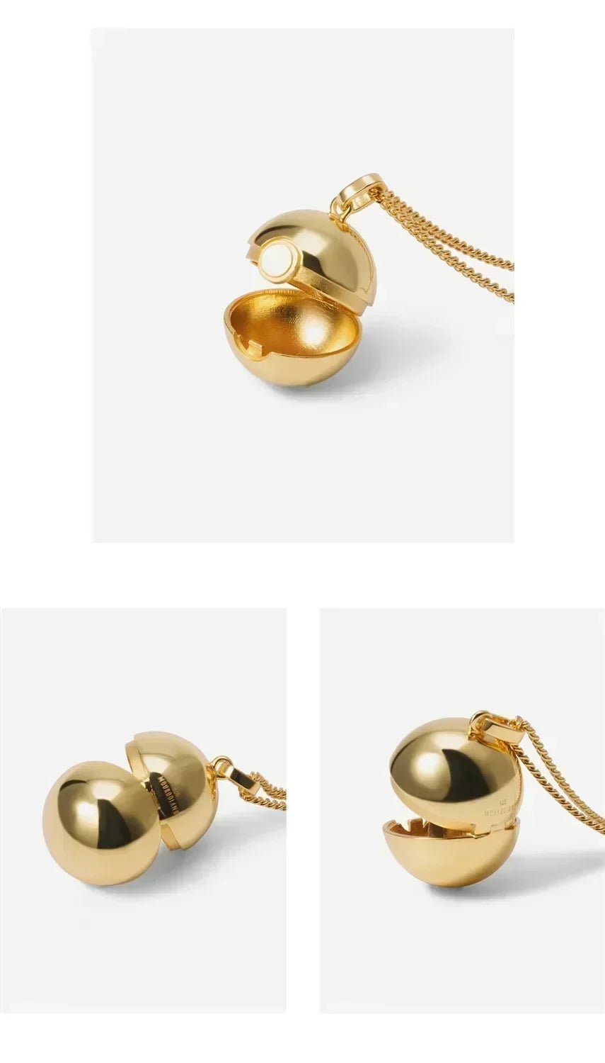 Pokemon Cartoon Animation Necklace Pendant Jewelry Teen Men and Women Fashion Trend High-End Accessories Decoration Gifts