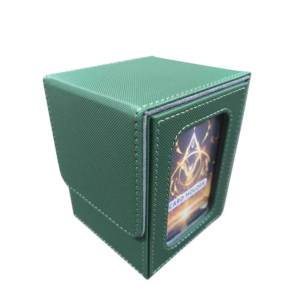 UpscalePULeather100+Game Card Deck Box Magic: The Gathering Window Storage Box Packaging BoxPUCassette