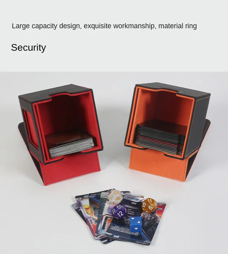 UpscalePULeather100+Game Card Deck Box Magic: The Gathering Window Storage Box Packaging BoxPUCassette