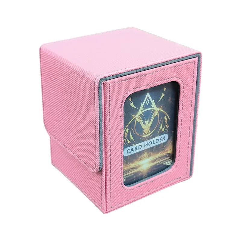 UpscalePULeather100+Game Card Deck Box Magic: The Gathering Window Storage Box Packaging BoxPUCassette