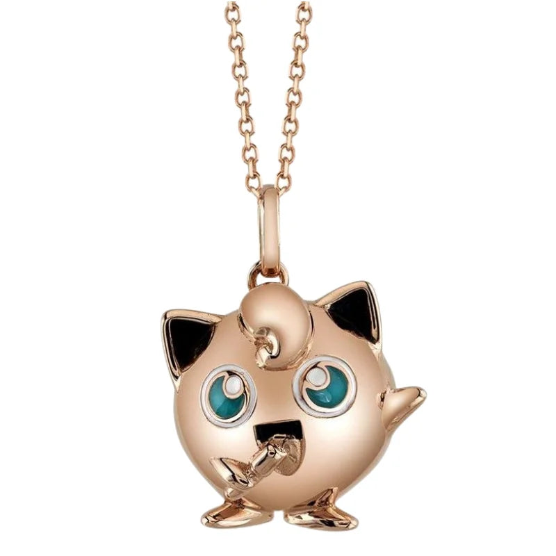 Pokemon Cartoon Animation Necklace Pendant Jewelry Teen Men and Women Fashion Trend High-End Accessories Decoration Gifts