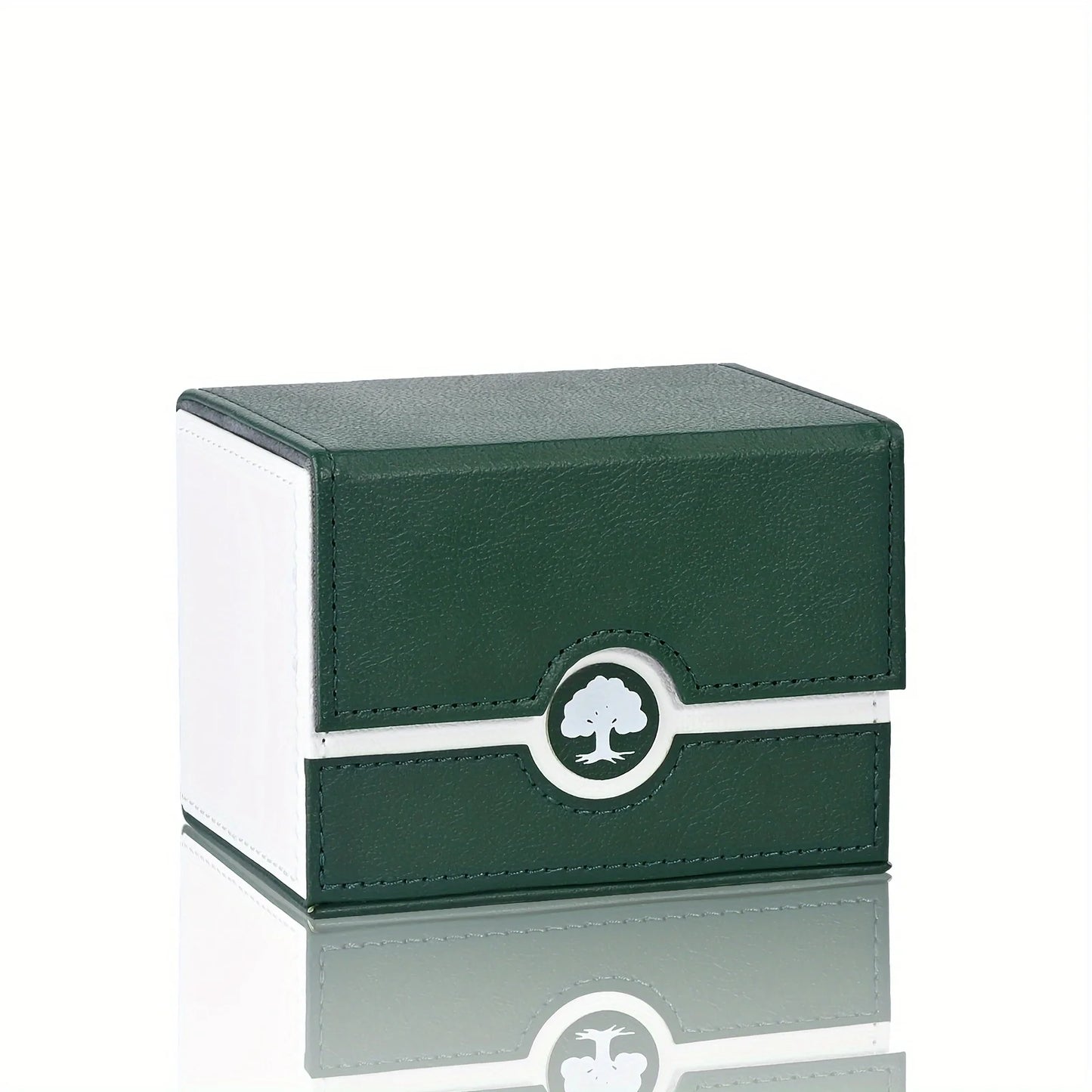 MTG Card Deck Box, Holds 120+ Single Sleeved Cards, PU Faux Leather, Strong Magnetic Closure, Suitable For MTG/TCG/CCG Card Deck