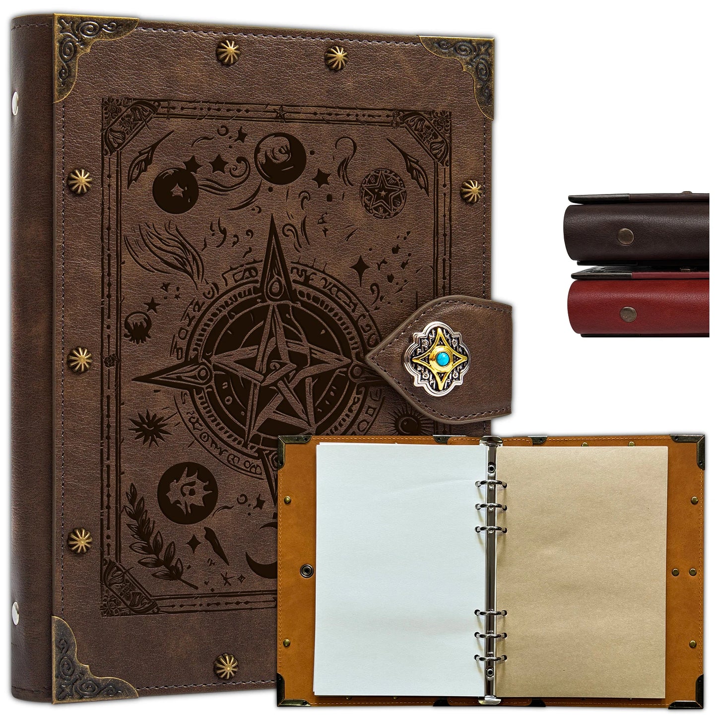 DND Notebook Journal Refillable Binder - Story Forge 400 Pages (200 Sheets) for Dungeons and Dragons Accessories Gift,Men or Wom