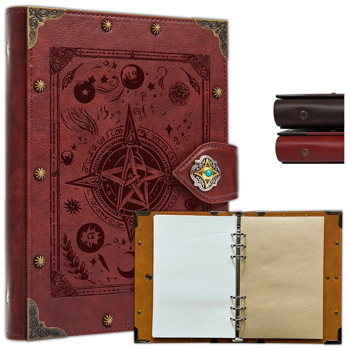 DND Notebook Journal Refillable Binder - Story Forge 400 Pages (200 Sheets) for Dungeons and Dragons Accessories Gift,Men or Wom