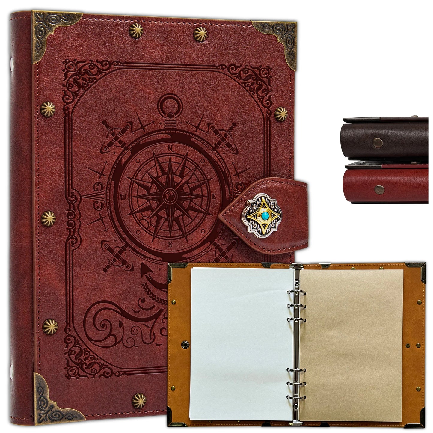 DND Notebook Journal Refillable Binder - Story Forge 400 Pages (200 Sheets) for Dungeons and Dragons Accessories Gift,Men or Wom