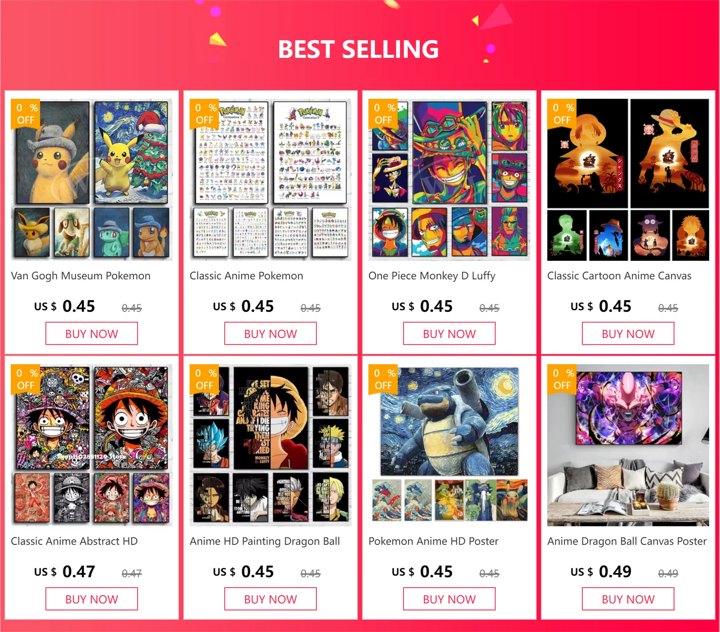 Classic Anime Pokemon Peripherals Kawaii Pikachu Poster Kids Bedroom Decoration Art Watercolor Pictures Canvas Painting Cuadros
