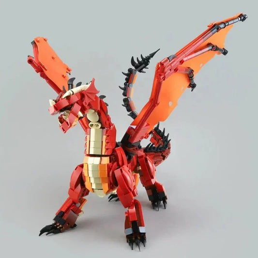 3745pcs New product Dungeons & Dragons The legend of the red dragonAssembling toy building block model A boy's Christmas gift