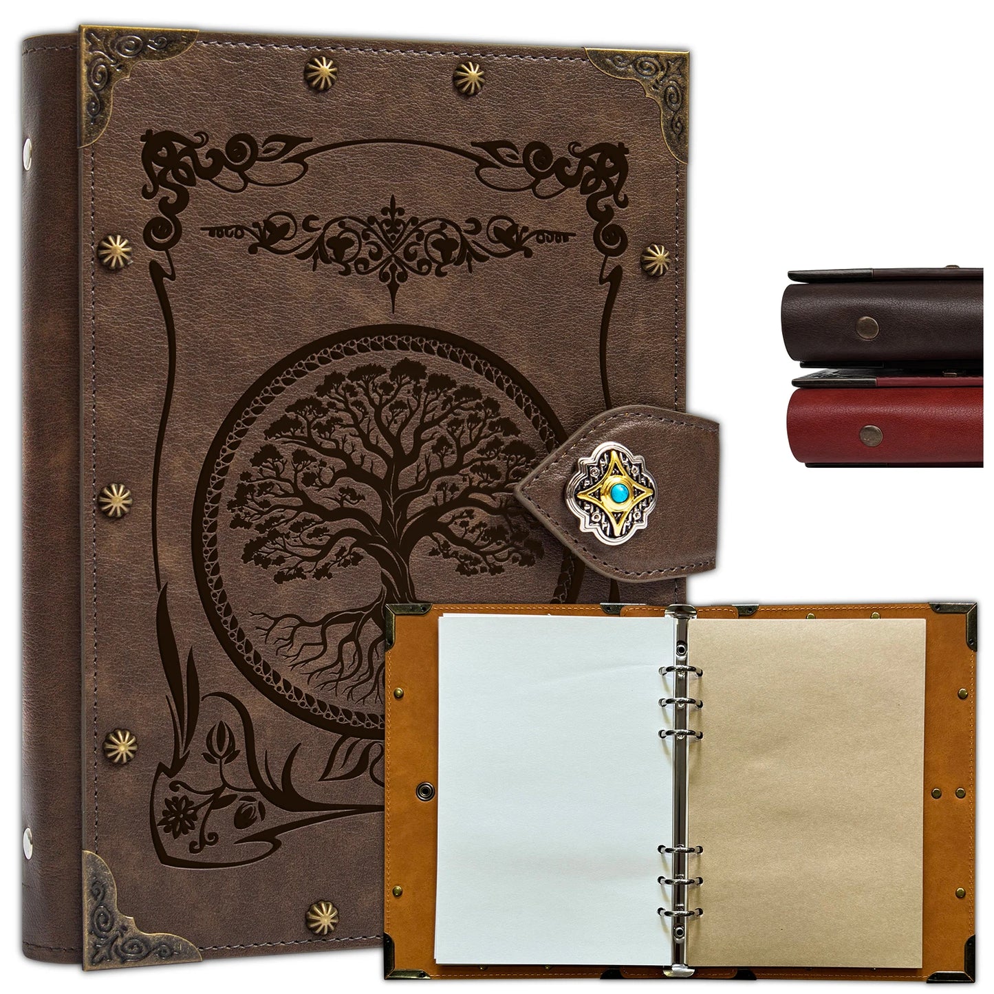 DND Notebook Journal Refillable Binder - Story Forge 400 Pages (200 Sheets) for Dungeons and Dragons Accessories Gift,Men or Wom