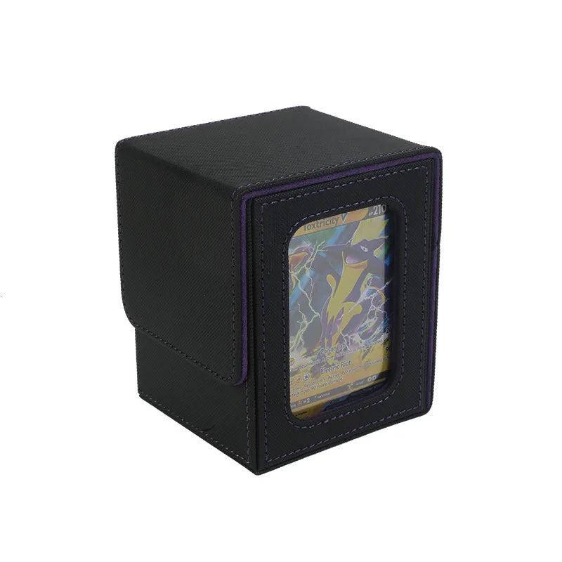 UpscalePULeather100+Game Card Deck Box Magic: The Gathering Window Storage Box Packaging BoxPUCassette