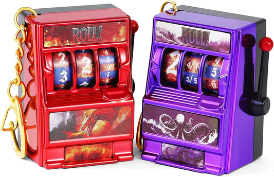 DND Dice Set, Mini Slot Machine Dice for Dungeons and Dragons Role Playing Game, Unique Plastic Dice Suitable for DND Player