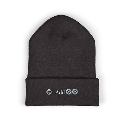 Embroidered Classic Cuffed Beanie - Trendy Winter Accessory