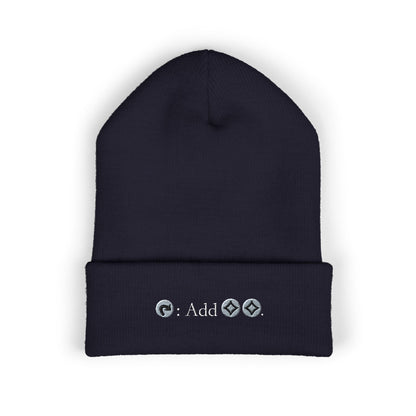 Embroidered Classic Cuffed Beanie - Trendy Winter Accessory