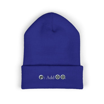Embroidered Classic Cuffed Beanie - Trendy Winter Accessory