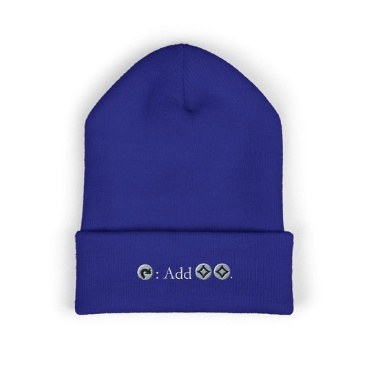 Embroidered Classic Cuffed Beanie - Trendy Winter Accessory