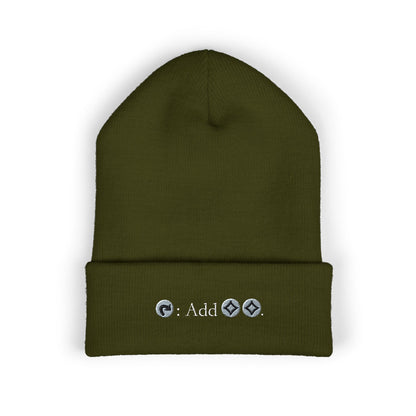 Embroidered Classic Cuffed Beanie - Trendy Winter Accessory