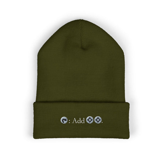 Embroidered Classic Cuffed Beanie - Trendy Winter Accessory