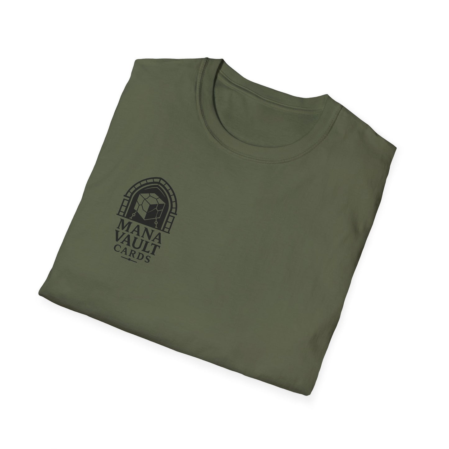 Mana Vault Cards Unisex Softstyle T-Shirt - Comfortable Gamer Apparel