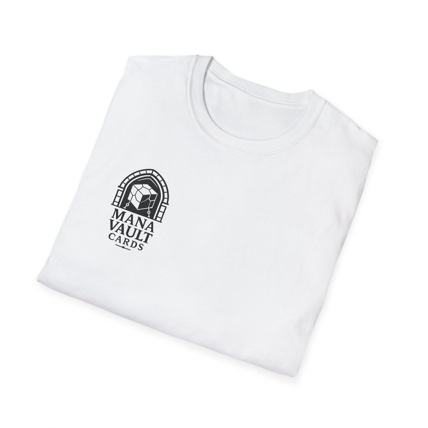 Mana Vault Cards Unisex Softstyle T-Shirt - Comfortable Gamer Apparel