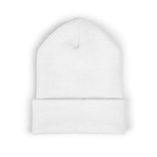 Winter Beanie with Custom Embroidery, Stylish Cuffed Knit Hat, Perfect for Gifts, Casual Wear, Winter Accessories, Coziness, Fashion