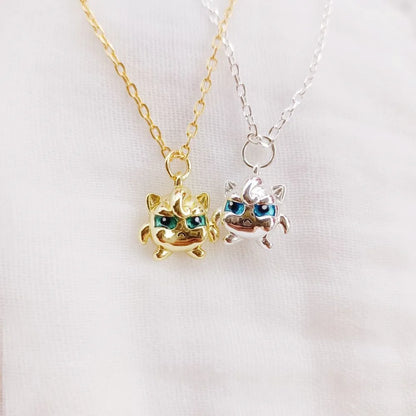 Pokemon Cartoon Necklace Pendant Jewelry Peripheral Mimikyu Charizard Ievee Couple Niche Light Luxury Clothes Accessories Gifts
