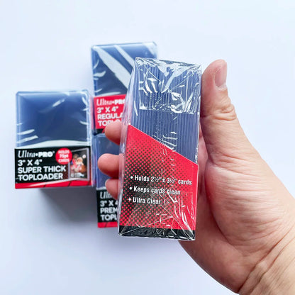 Ultra Pro 35/55/75/100/130/180PT Trading Cards Thick Top Loaders Perfect Fit Game Cards Hard Plastic Card Protectors Card Cover