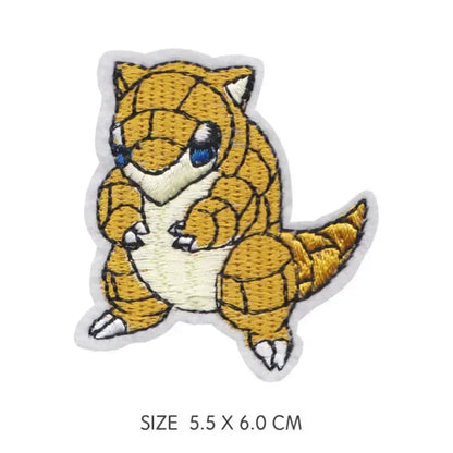 30pcs/set Pikachu Anime Pokemon Cloth Patch Clothes Sticker Sew on Embroidery Patche Applique Iron on Clothing Cartoon DIY Decor