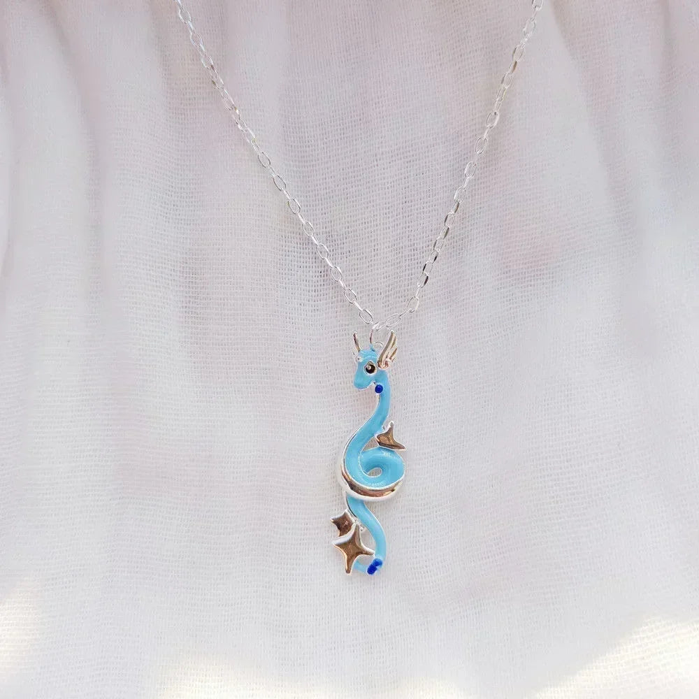 Pokemon Cartoon Necklace Pendant Jewelry Peripheral Mimikyu Charizard Ievee Couple Niche Light Luxury Clothes Accessories Gifts