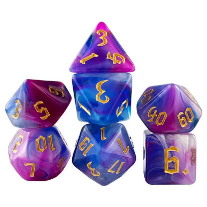 Polyhedral Multi-Color Game Dice 7pcs/set for DNDGame Dungeon Dragons Table Board Roll Playing Games