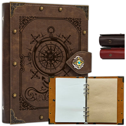 DND Notebook Journal Refillable Binder - Story Forge 400 Pages (200 Sheets) for Dungeons and Dragons Accessories Gift,Men or Wom