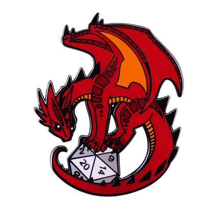 Dungeons - Game Dragons Enamel Brooch Game and Movie Series Same Hat Coat Lapel Pin Badge for Friends Cosplay Jewelry Gifts