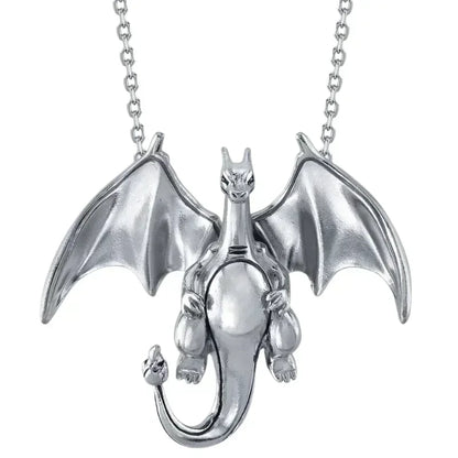 Pokemon Necklace Pendant 925 Silver Cartoon Animation Jewelry Accessories Niche Design Light Luxury Fashion Couple Trend Crafts