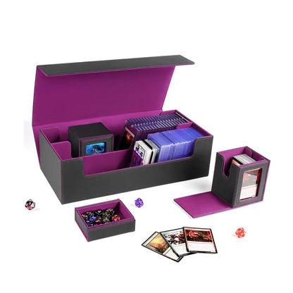 MTG Deck Box Holds Card Deck Boxes with Playmat and Dice Box, Trading Card Storage Box For Magic Game Cards