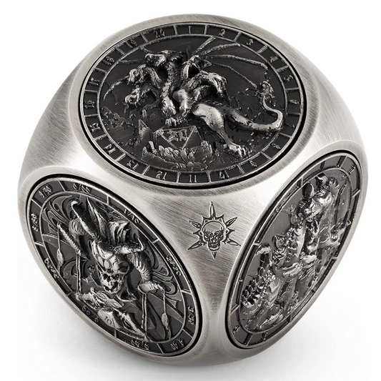 Spinner Dice 7 in 1 DND Dice Set, Unique Metal Dice for Dungeons and Dragons RPG Role Playing Gaming