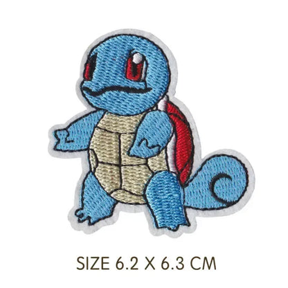 30pcs/set Pikachu Anime Pokemon Cloth Patch Clothes Sticker Sew on Embroidery Patche Applique Iron on Clothing Cartoon DIY Decor
