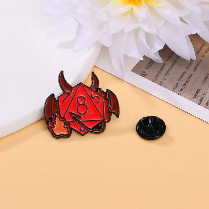 Dungeons - Game Dragons Enamel Brooch Game and Movie Series Same Hat Coat Lapel Pin Badge for Friends Cosplay Jewelry Gifts