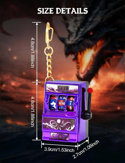 DND Dice Set, Mini Slot Machine Dice for Dungeons and Dragons Role Playing Game, Unique Plastic Dice Suitable for DND Player