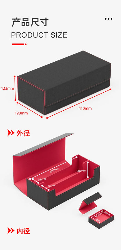 MTG Deck Box Holds Card Deck Boxes with Playmat and Dice Box, Trading Card Storage Box For Magic Game Cards