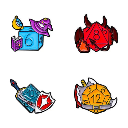 Dungeons - Game Dragons Enamel Brooch Game and Movie Series Same Hat Coat Lapel Pin Badge for Friends Cosplay Jewelry Gifts
